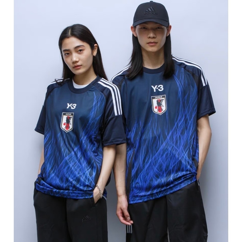 Adidas Y-3 Japan National Team Football Home Jersey Blue Flame Yamamoto Navy XS